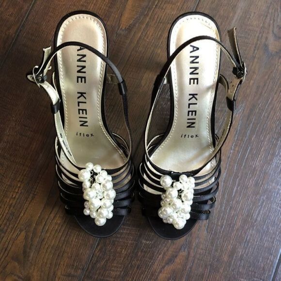 Anne Klein Iflex Strappy Pearl Heel - Picture 1 of 8